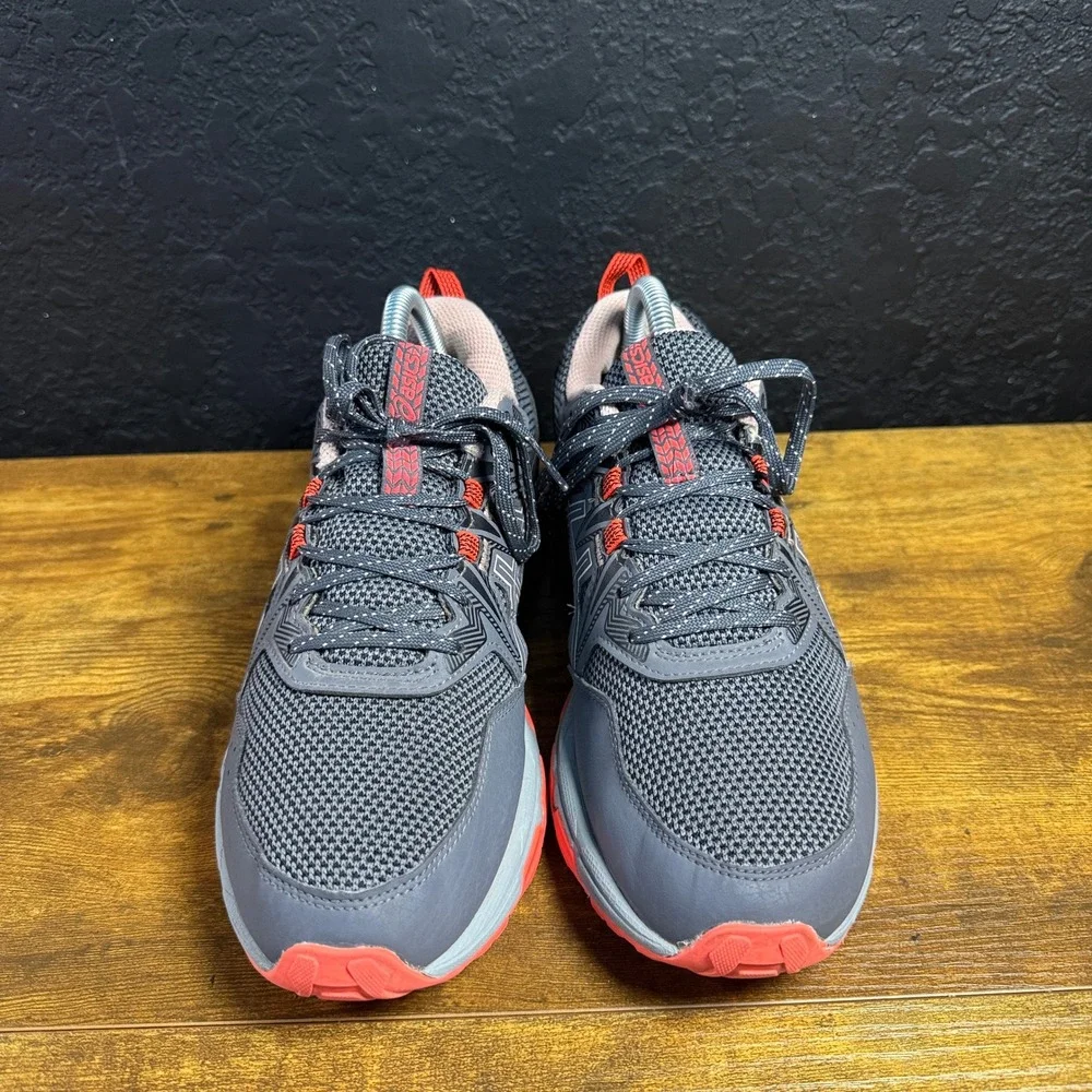 ASICS Gel-Venture 8 1012A708 Grey Coral Synthetic Mesh Trail Shoes Womens 8.5